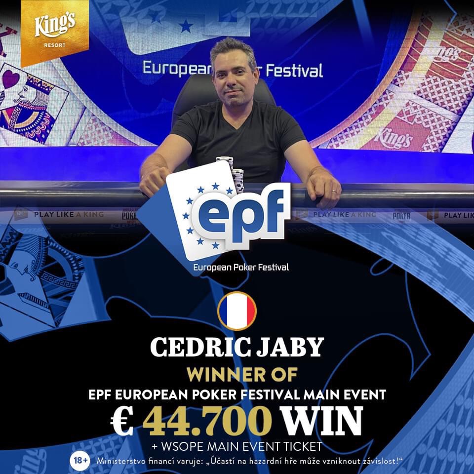 Le Français Cedric Jaby brille à Rozvadov – L'amateur de poker